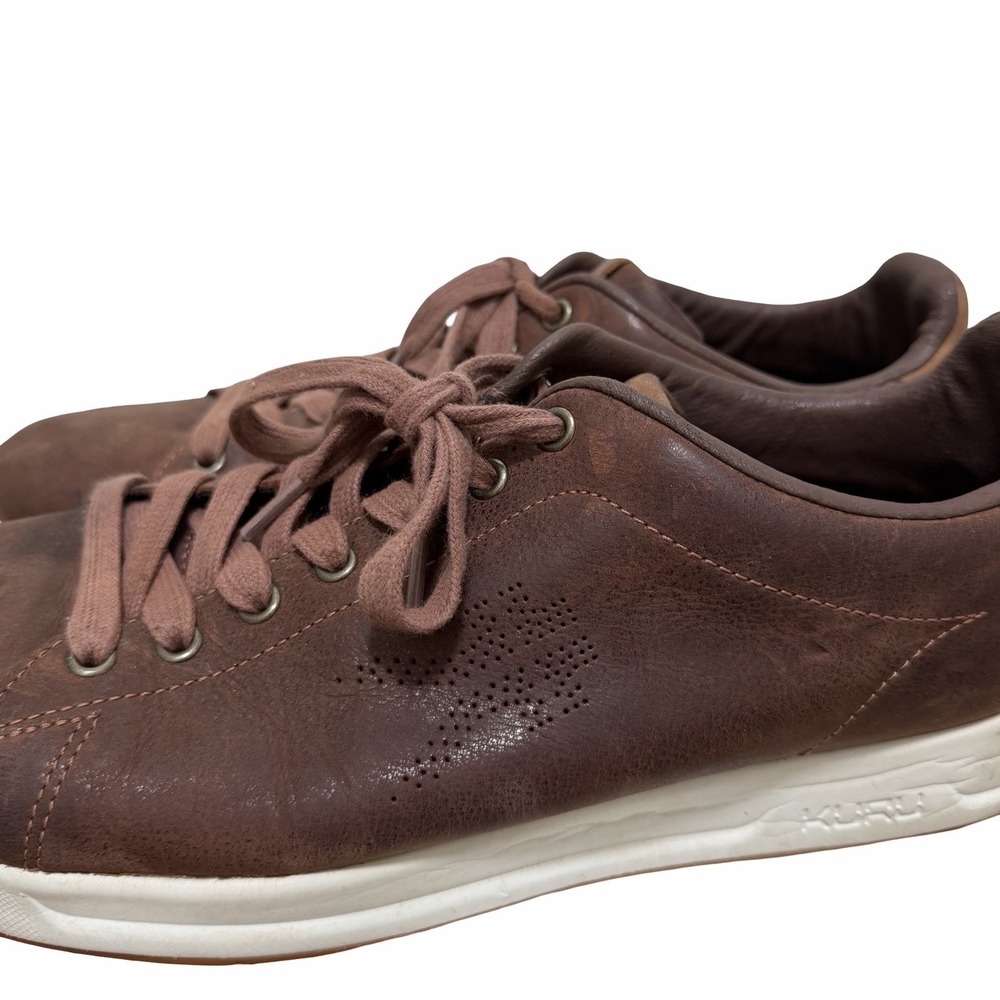 Kuru Roam Classic Court Leather Lace Up Sneaker Mens US 12 EU 46 Clove Brown - Picture 10 of 16